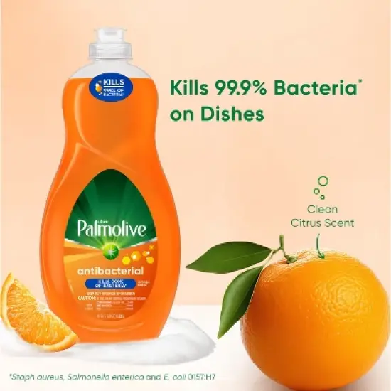 Palmolive Ultra Antibacterial Dish Liquid Soap - Orange Scent - 42 fl oz image {1}