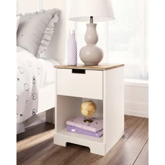 Vaibryn 1 Drawer Nightstand White - Signature Design by Ashley image {10}