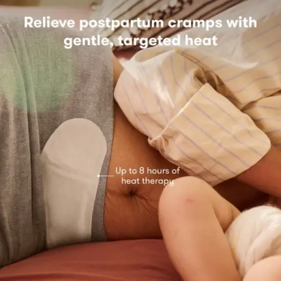 Frida Mom Heat Relief Patches - Postpartum Uterine Cramping Pain Relief - 6pk image {1}