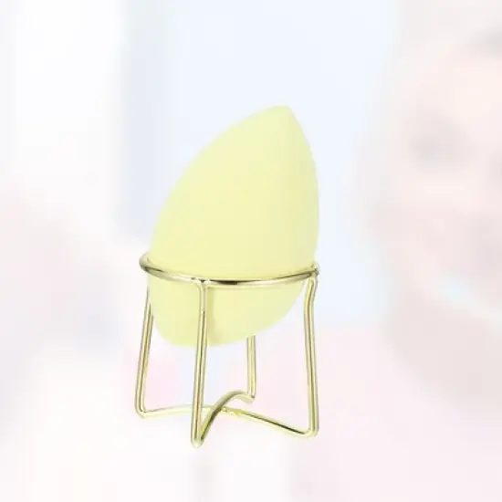 Unique Bargains Metal Circular Beauty Egg Makeup Sponge Holder 1 Pc image {4}