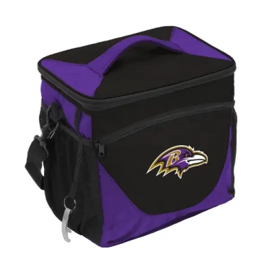NFL Baltimore Ravens 24 Can Cooler image {1}