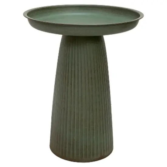 Sunnydaze Gleeful Garden Metal Outdoor Bird Bath image {17}