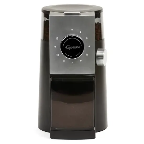 Capresso Coffee Disk Burr Grinder Grind Select &ndash; Black/Silver 597.04": 15 Settings, Espresso & Coffee Bean Grinder image {12}