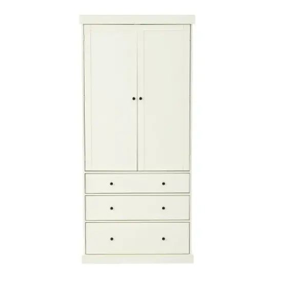 77" Freestanding Kitchen Pantry Cabinet with 3 Adjustable Shelves,3 Drawers,8 Door Racks,Farmhouse Storage Cupboard for Dining RoomThe Pop Home image {1}