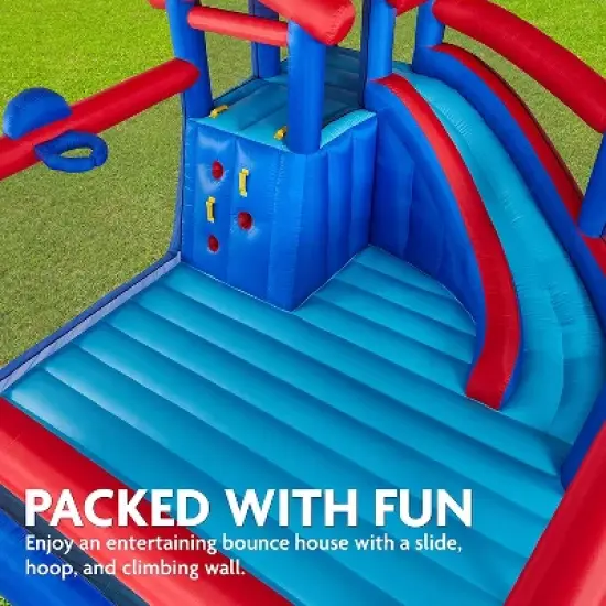 Sunny & Fun Inflatable Bounce House, Bouncy Castle with Slide image {2}