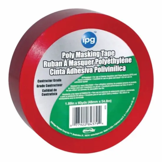 IPG Stucco 1.88 in. W X 60 yd L Red Masking Tape image {1}