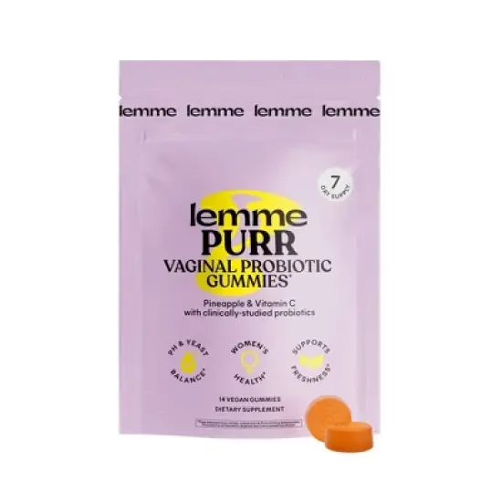 Lemme Purr Vegan Vaginal Probiotic Gummies - 14ct image {6}