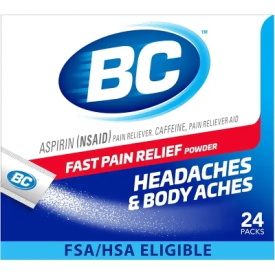 BC Aspirin Fast Pain Relief Powder Packets, 24 Ct image {7}