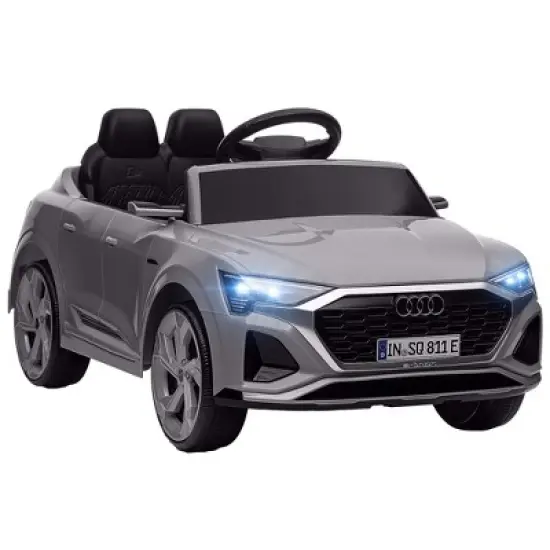 Qaba Audi Q8 e-tron Sportback Licensed 12V Kids Ride on Car, Battery Powered Kids Electric Car w/ Remote, 4 Spring Suspension Wheels image {5}