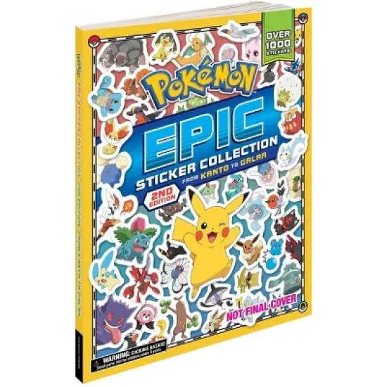 Pok&eacute;mon Epic Sticker Collection 2nd Edition: From Kanto to Galar - (Pokemon Epic Sticker Collection) by  Pikachu Press (Paperback) image {1}