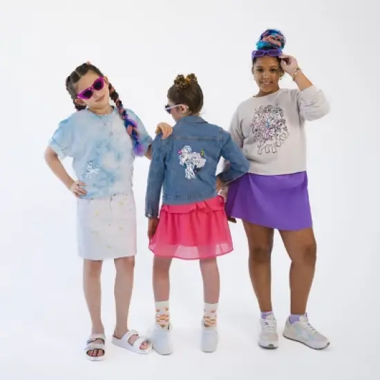 Girls' My Little Pony x Prabal Gurung 'Love EveryPony' Dreamy Pullover Sweatshirt - Tan image {3}