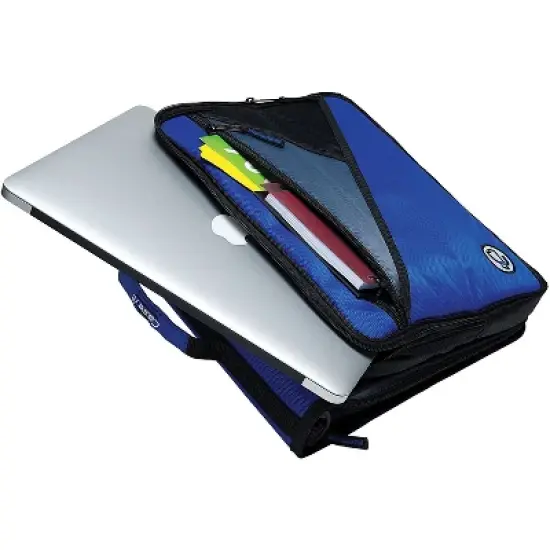 Case It 2 Purple Zipper Binder with Laptop/Tablet Pocket LT-007 image {4}