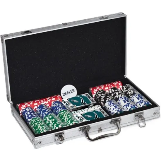 MasterPieces 300 Piece Poker Chip Set - NFL Philadelphia Eagles image {2}