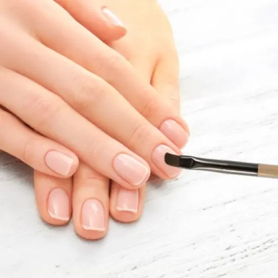 Unique Bargains Double Head Nail Painting Brushes for Polish Painting Home DIY Clear Brown 1 Pc image {1}