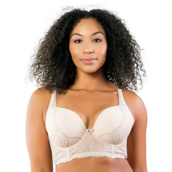 PARFAIT Women's Pearl Longline Plunge Bra image {5}