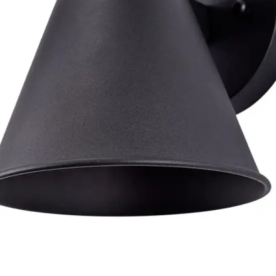 C Cattleya 1-Light Black Motion Sensing Dusk to Dawn Incandescent Hardwired Outdoor Wall Sconce image {4}