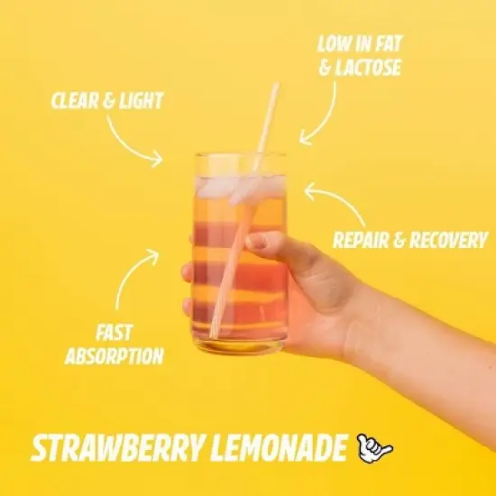 Seeq Clear Protein Powder - Strawberry Lemonade - 15 Servings image {2}