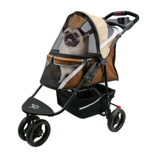Petique Revolutionary Stroller, Dog Cart for Small to Medium Size Pets, Ventilated Pet Jogger for Cats & Dogs image {6}