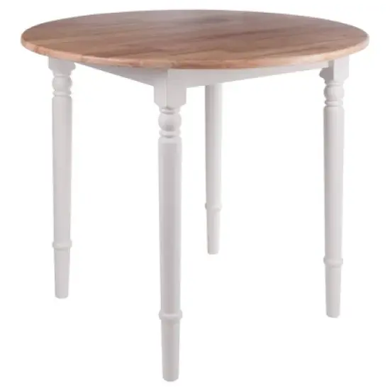3pc Sorella Dining Table Set Natural/White - Winsome image {1}