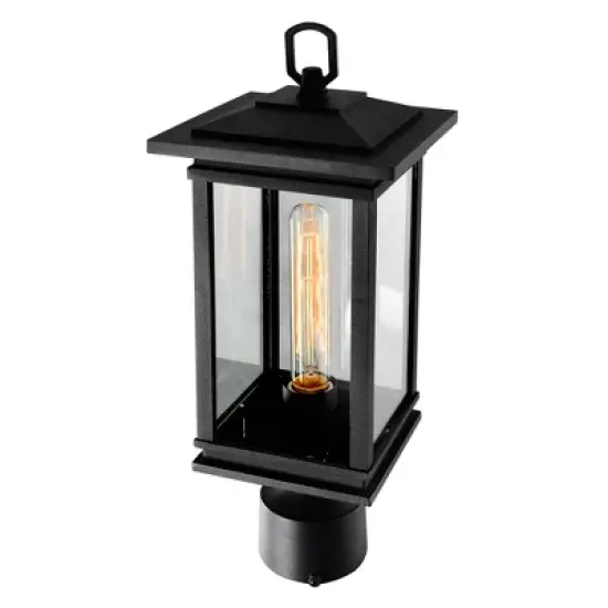CWI Lighting,Oakwood 1 Light Outdoor Black Lantern Head image {3}