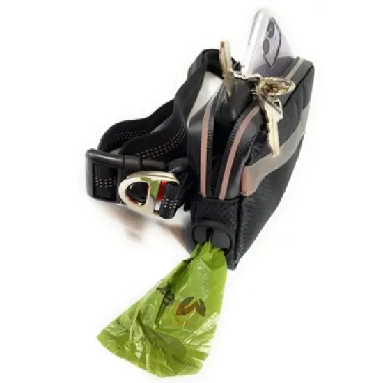 Hands-Free Dog Leash with Locking Carabiner & Waterproof Pouch for Walking, Jogging, Running & Hiking image {5}