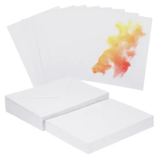 Unique Bargains Cotton Watercolor Cards with Envelopes image {6}