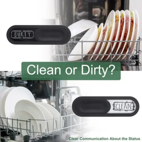 Unique Bargains Oval Clean Dirty Indicating Dishwasher Magnet image {2}