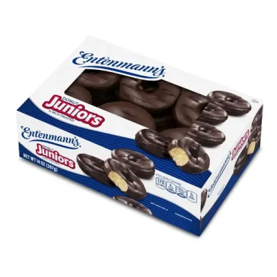 Entenmann's Frosted Mini Chocolate Donuts - 14oz image {1}
