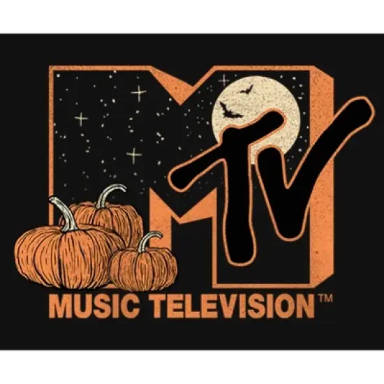 Girl's MTV Pumpkin Patch Logo T-Shirt image {1}
