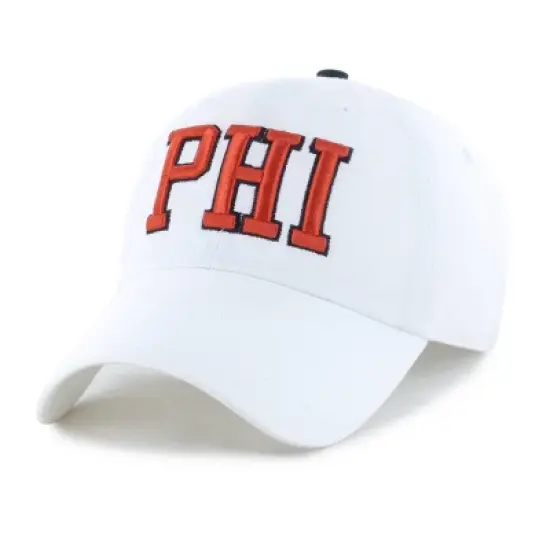 NHL Philadelphia Flyers Adult White Clique Hat: Cotton Adjustable Baseball Cap image {4}