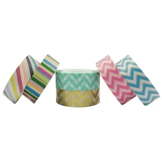 Wrapables Washi Masking Tape Collection, Premium Value Pack image {4}