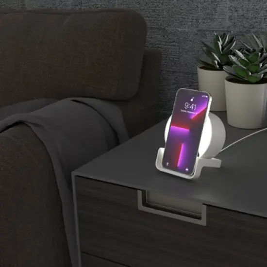 Keyscaper WNBA Linen Night Light Charger and Bluetooth Speaker image {2}