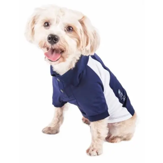 Pet Life Active Barko Pawlo Relax-Stretch Wick-Proof Dog and Cat Polo T-Shirt image {2}