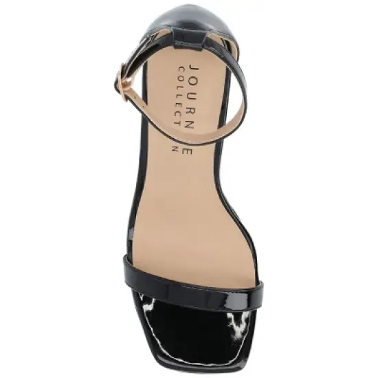 Journee Collection Womens Jeanne Slim Platform Ankle Strap Open Toe Pumps image {3}