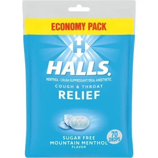 Halls Sugar Free Cough Drops - Mountain Menthol - 70ct image {17}