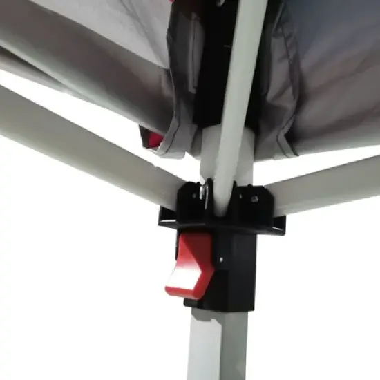 Outsunny 10' x 10' Pop Up Canopy Tent with 1 Sidewall, Carry Bag, Adjustable Height, Instant Shelter Tent for Backyard, Garden, and Patio image {5}