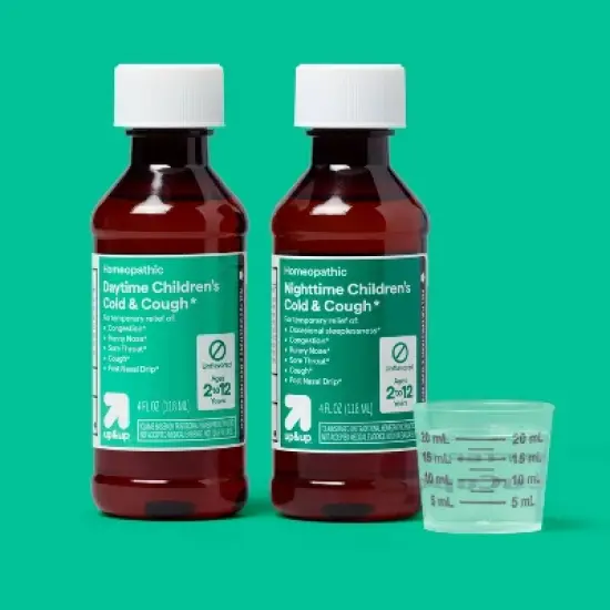 Children's Cough and Cold Combo Pack Liquid - Day and Night - 8 fl oz - up&up&trade; image {1}