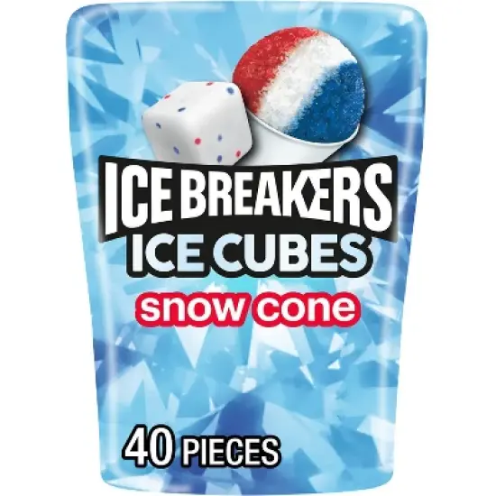 Ice Breakers Ice Cubes Snow Cone Flavored Sugar Free Chewing Gum - 3.24oz image {7}