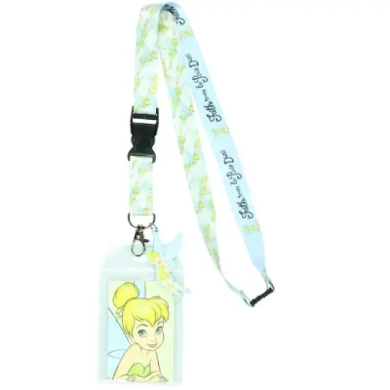 Disney Tinkerbell Faith Trust & Pixie Dust Breakaway Lanyard ID Badge Holder image {5}