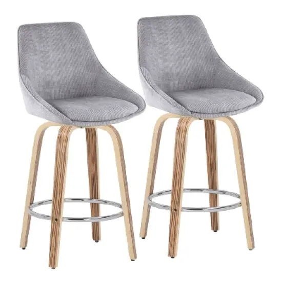 Set of 2 Diana Counter Height Barstools - LumiSource image {9}
