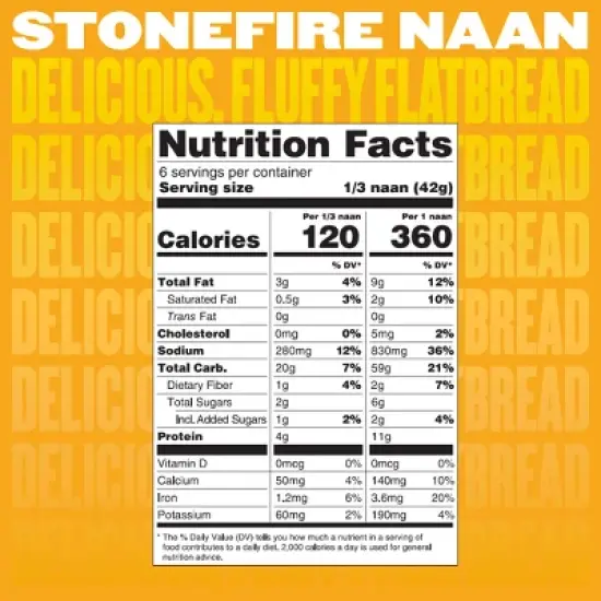 StonefireRoasted Garlic Naan Bread - 8.8oz/2ct image {4}
