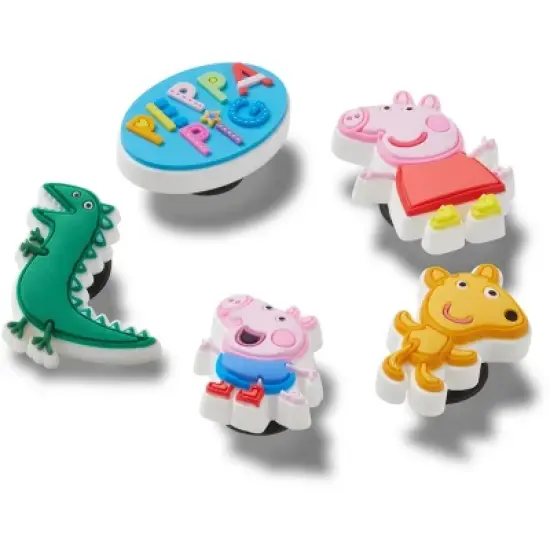 Crocs Jibbitz Peppa Pig Character Shoe Charms 5-Pack image {1}