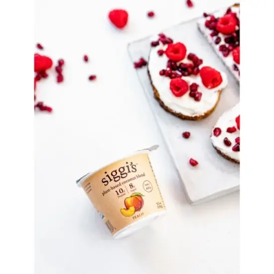 Siggi's Plant-Based Coconut Blend Yogurt Peach - 5.3oz image {2}