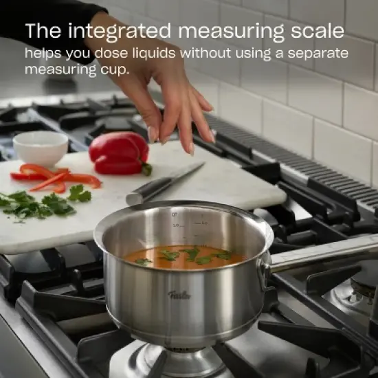 Fissler Original-Profi Collection Stainless Steel Conical Pan, 2.0 Quarts image {3}