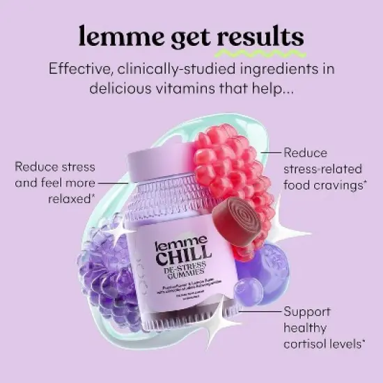 Lemme Chill De-Stress Ashwagandha Vegan Gummies - 60ct image {2}