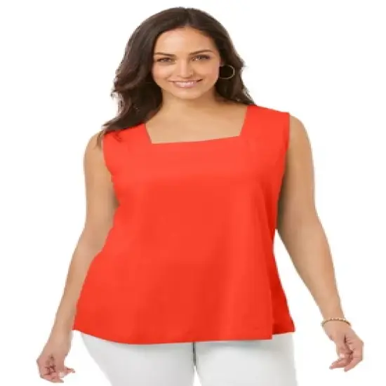 Jessica London Women&rsquo;s Plus Size Square Neck Tank image {5}