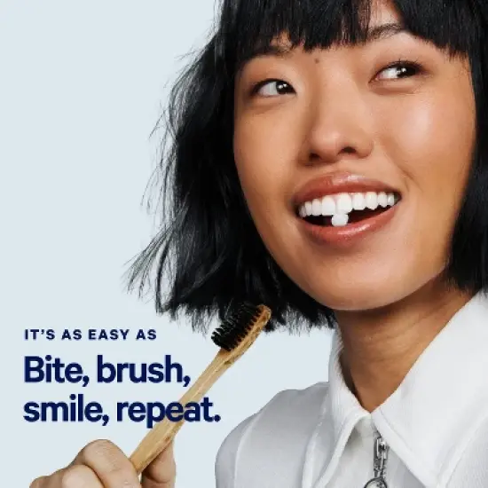 BITE Toothpaste Bits with Nano Hydroxyapatite - Eco and Travel-Friendly Whitening Toothpaste Tablets (Berry Twist) - 62 Bits image {1}