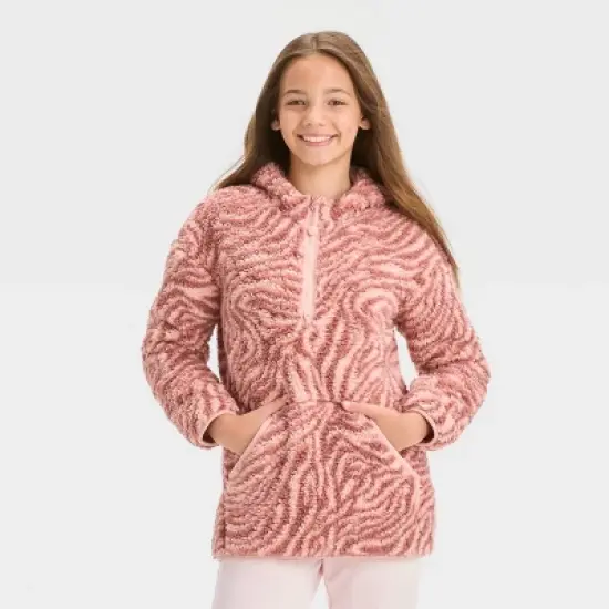Girls' Fleece 1/2 Zip Pullover - All in Motion&trade; image {5}