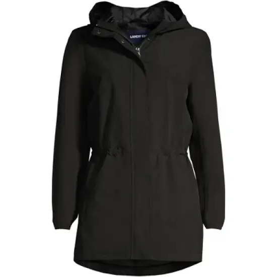 Lands' End Women's Waterproof Hooded Packable Raincoat image {3}