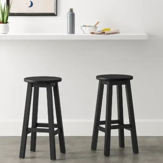 Basic Wood Counter Height Stool - Room Essentials&trade; image {1}